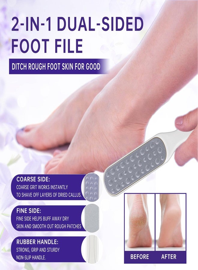 BBLOVE Lavender Foot Soak Set - Moisturizing Gel Socks, Foot File,Salt, Scrub, Foot Cream-5-in-1 Spa Care Kit & Cracked Heel Treatment, Exfoliating Dead Skin Repair Care Gift Set for Him and Her - Image 4